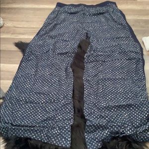 Navy print pants
